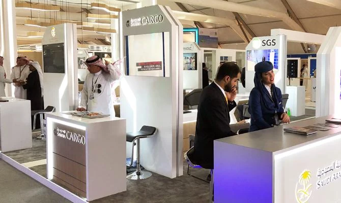 Saudia’s booth included a special pavilion for Saudia Cargo showcasing its newest products and services in the air cargo and ground-handling industries.