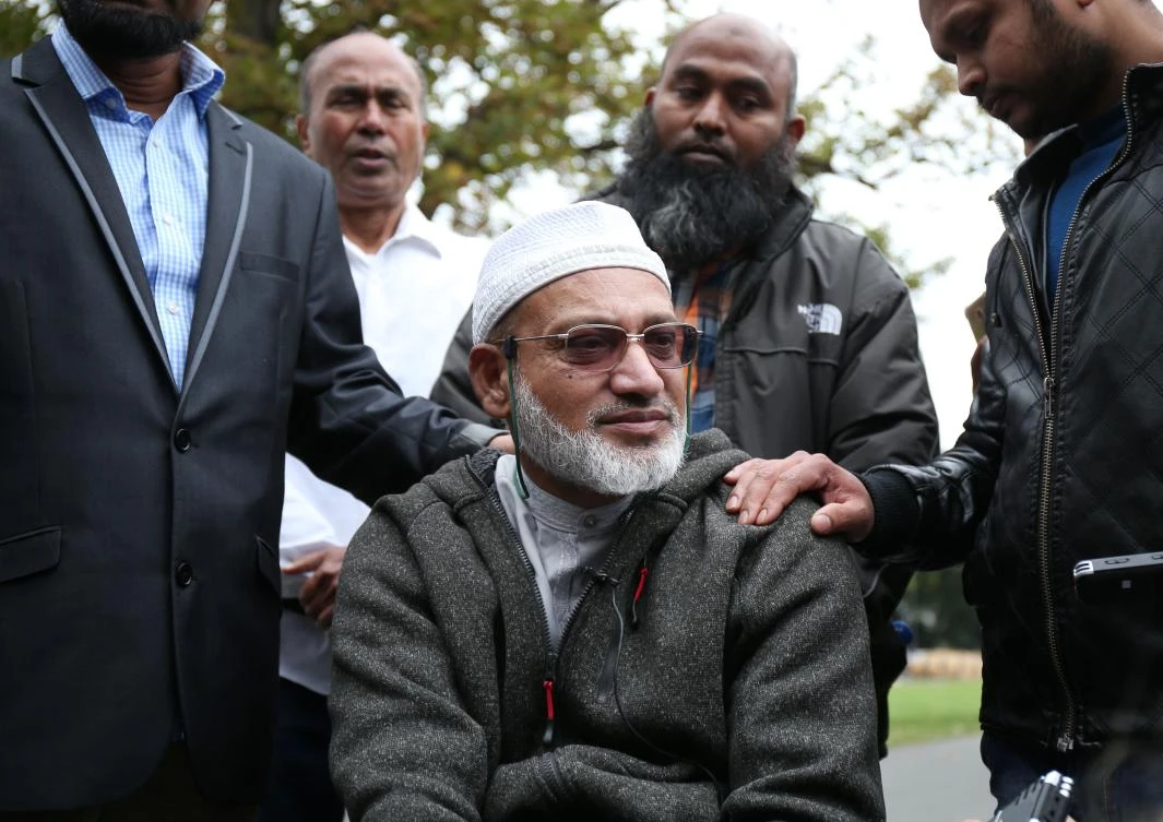 Farid Ahmed, above, said his wife was busy saving people during the attack. (AFP)