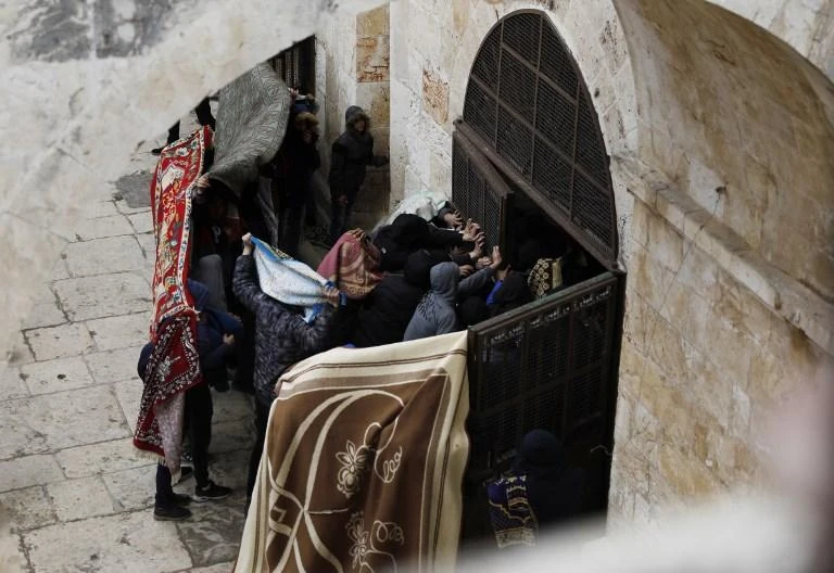 The Golden Gate at Al-Aqsa mosque is known as the Temple Mount by Jews. (AFP/File)
