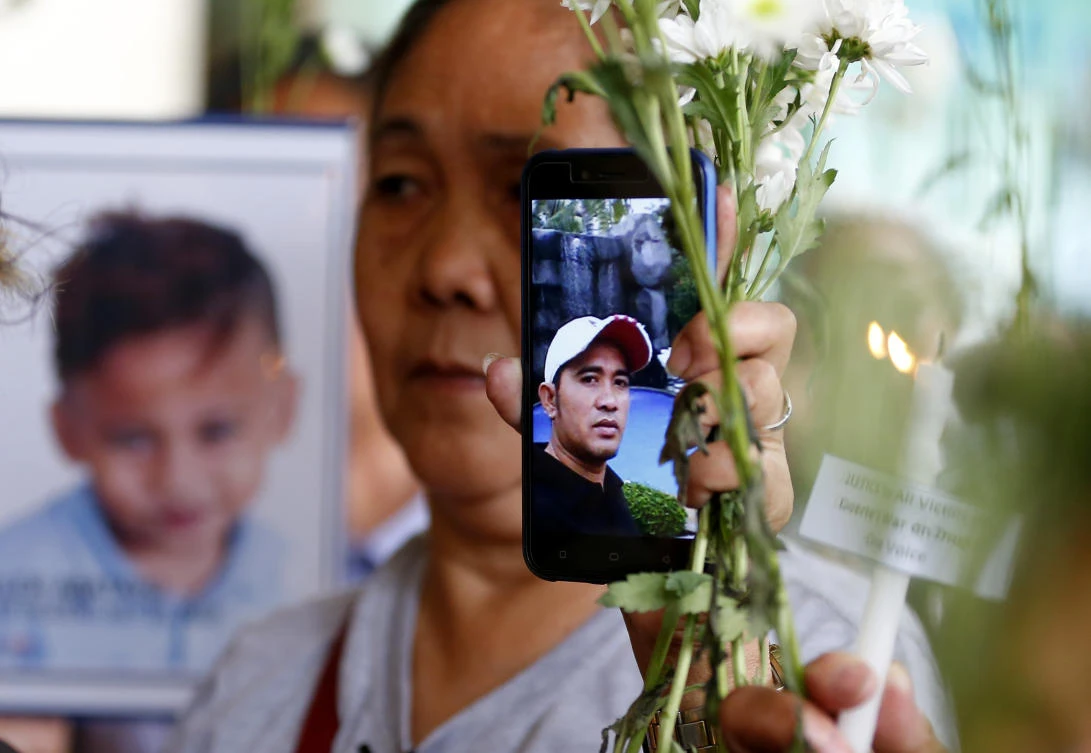 More than 5,000 suspected drug dealers have been killed in police anti-narcotics operations since President Rodrigo Duterte took office in June 2016. (AP)