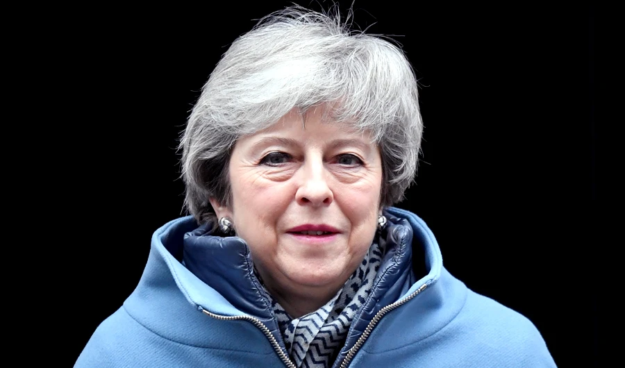 Britain's Prime Minister Theresa May is seen outside of Downing Street in London, Britain. (Reuters)
