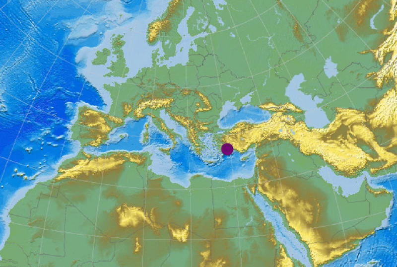The European earthquake monitoring service said the quake measured 6.4 magnitude. (EMSC website)