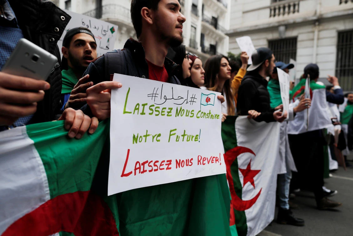 The National Rally for Democracy has joined ruling party officials, unions and business tycoons who have abandoned Abdelaziz Bouteflika after nearly a month of protests. (Reuters)