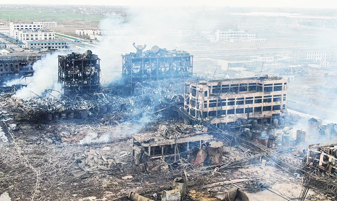 China factory blast death toll jumps to 64, man rescued after 40 hours