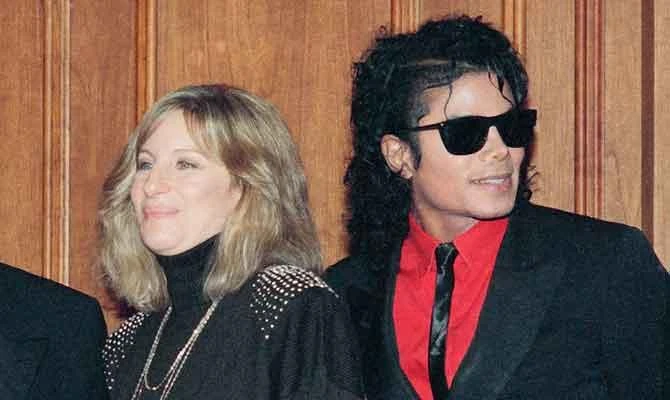 In this Dec. 14, 1986, file photo, singers Barbra Streisand and Michael Jackson attend the Scopus Awards of the American Friends of the Hebrew University ceremony in Los Angeles. (AP)