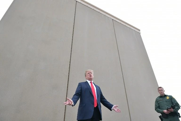 US President Donald Trump was hoping to receive $5.7bn funding for the wall this year. (AFP/File)