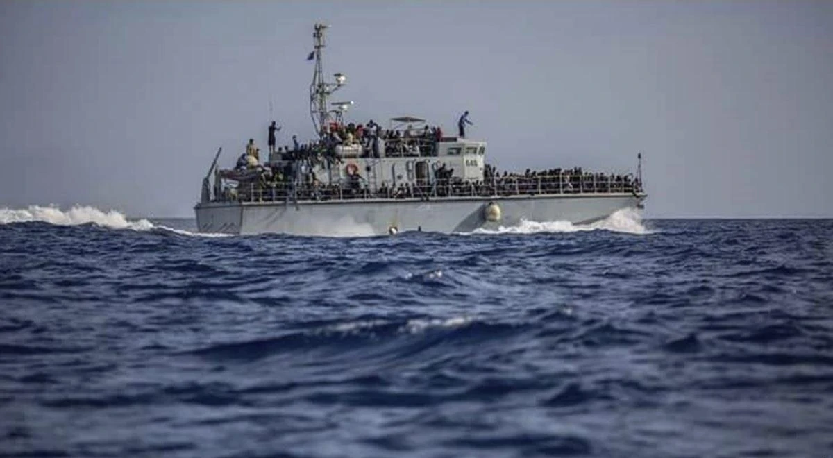 The ship was heading to Libya to drop off rescued migrants when it was seized six miles from the Libyan coast. (AP Photo)