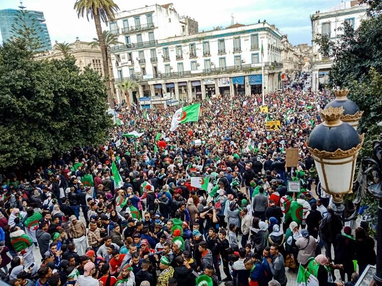 Algerians have been protesting against Bouteflika's decision to extend his term. (AFP/File)