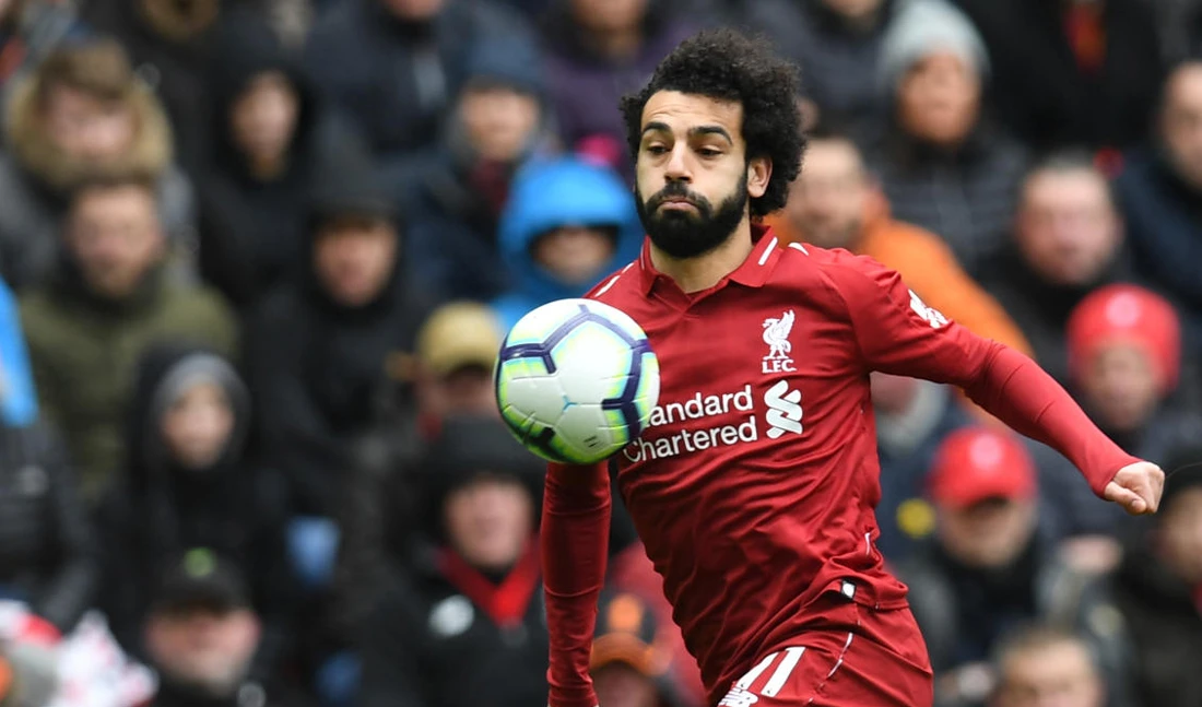 Liverpool wil be hoping Slaha finds his scoring boots again as they go in search of the title. (AFP)