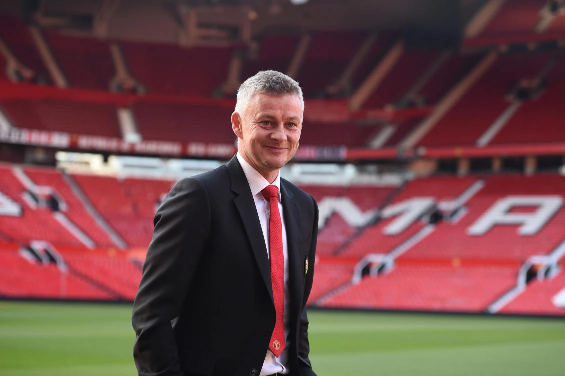 Solskjaer looks at home at Old Trafford. (AFP)