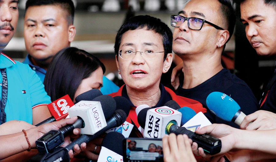 President Duterte’s spokesperson Salvador Panelo said Maria Ressa is using the freedom of the press as an excuse to attack the administration. (Reuters)