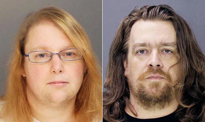 This combination of file photos provided on Sunday, Jan. 8, 2017, by the Bucks County District Attorney shows Sara Packer, left, and Jacob Sullivan. (AP)