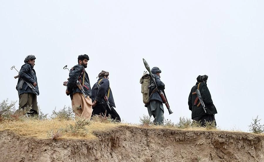 On its Twitter account, the Taliban claimed to have killed 12 “soldiers,” though the group frequently exaggerates numbers. (File/AFP)