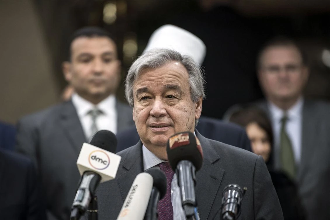 UN chief Antonio Guterres warned of a surge in hate speech that was ‘entering the mainstream, spreading like wildfire through social media.’ (AFP)