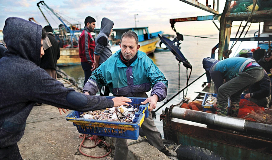 Palestinians pray for fish as Israel opens deeper waters
