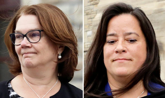 Jane Philpott (L) and Jody Wilson-Raybould. (REUTERS)