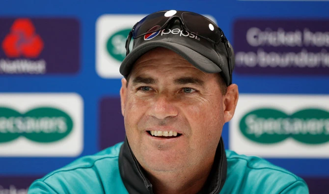 This file photo shows Pakistan's coach Mickey Arthur during a press conference on May 22, 2018. (REUTERS)