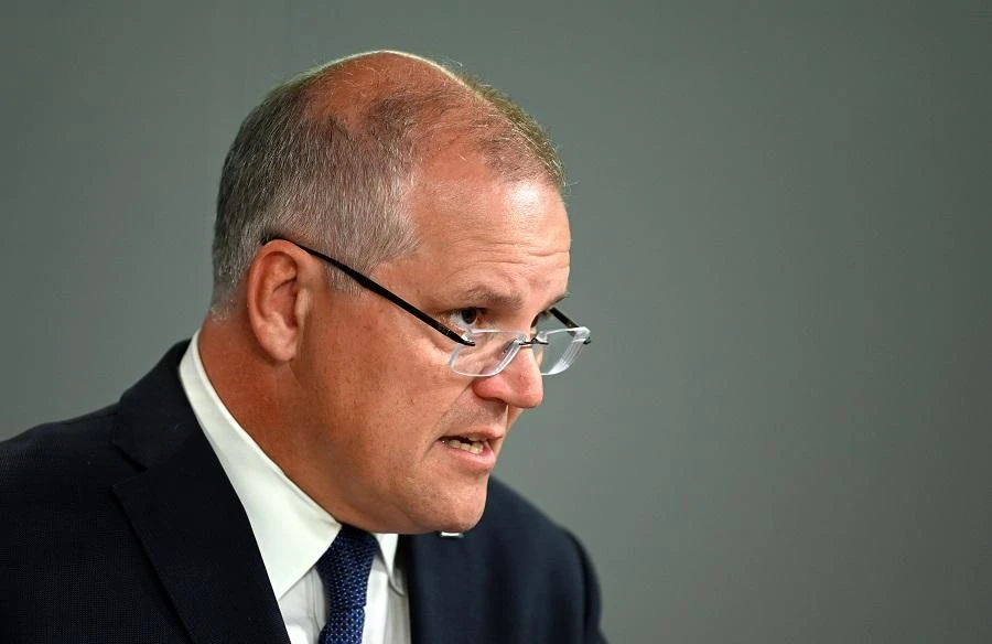 Prime Minister Scott Morrison said his government the Red Cross so the orphaned children could leave Syria. (File/AFP)