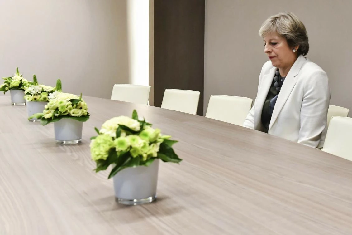 British Prime Minister Theresa May earlier told the Conservative Party that she will quit once Brexit is delivered but hasn’t set a date yet. (File/AP)
