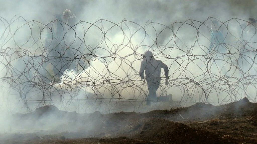 Five men were killed on Saturday as tens of thousands gathered for the first anniversary of the protests. (AFP)