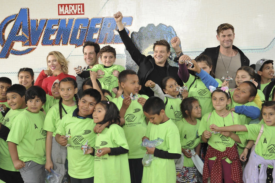 Avengers help unveil $5m donation for seriously ill children