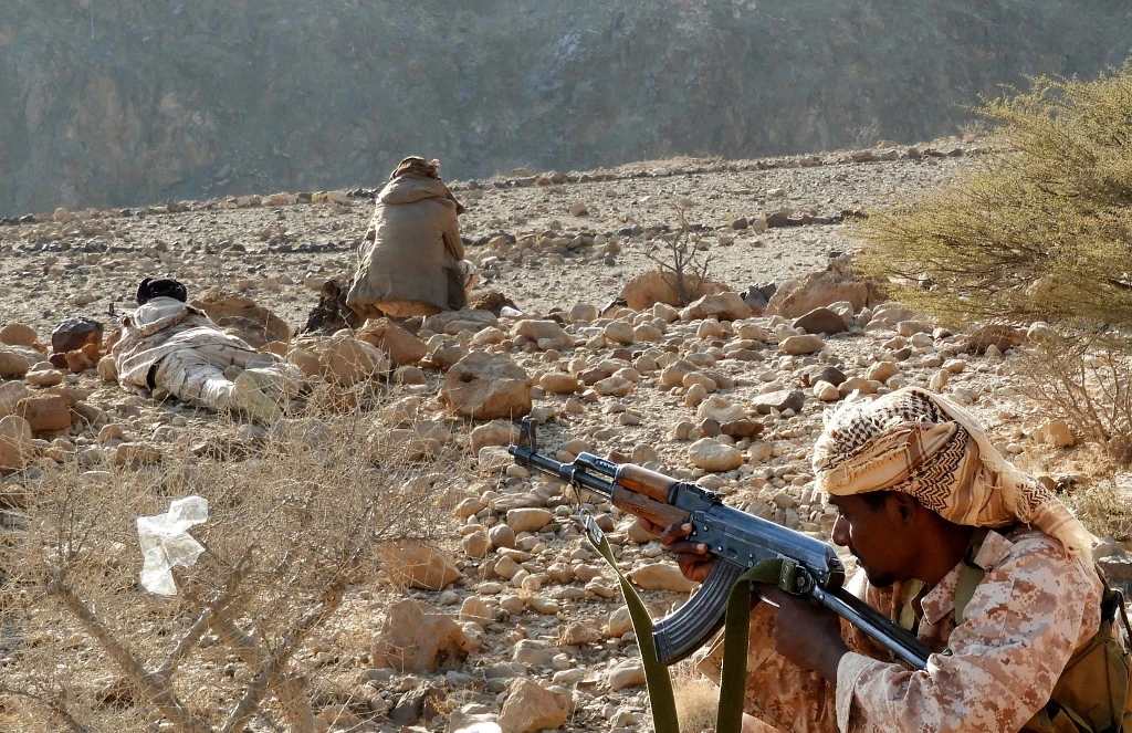 The clashes between Yemeni army and Houthis in east of Sanaa still continue. (AFP/File)