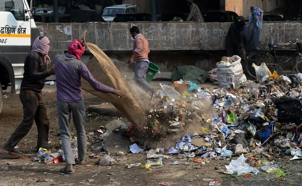 India has laws banning the hiring of manual scavengers, but they have not been properly enforced. (AFP)