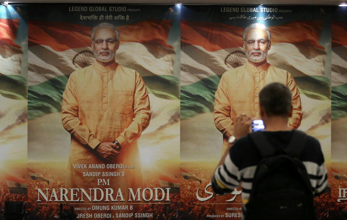 Polls predict Narendra Modi’s Bharatiya Janata Party-led alliance will just win a parliamentary majority, a sharp drop from his commanding mandate five years ago. (Reuters)