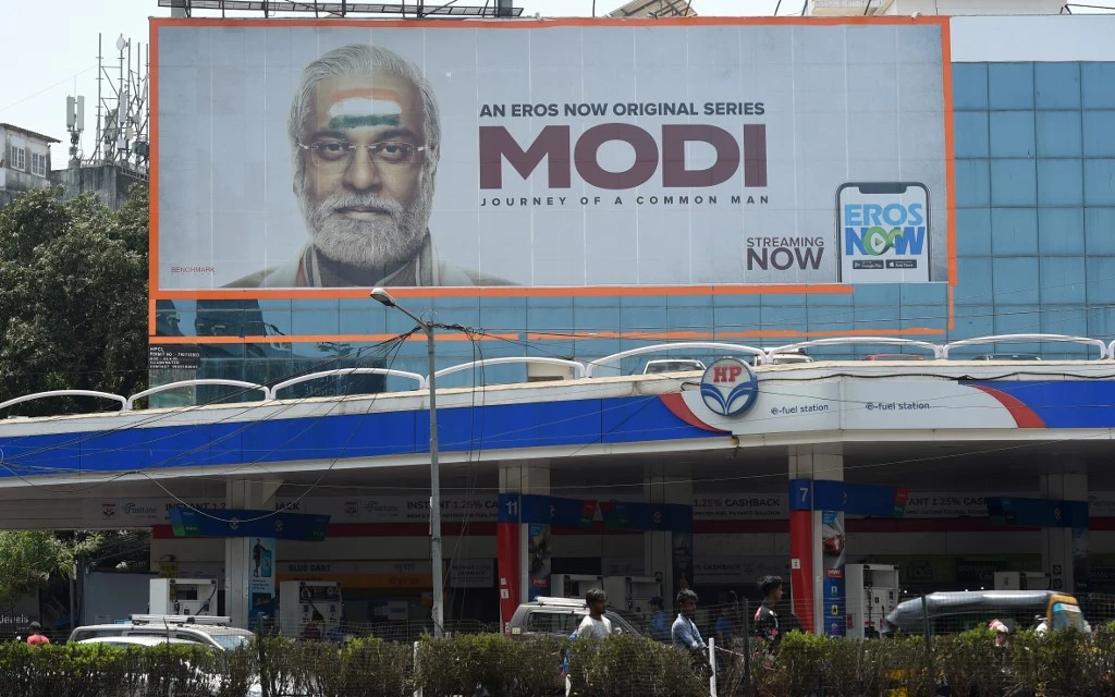 Prime Minister Narendra Modi’s ruling Bharatiya Janata Party is seeking to retain power in elections starting April 11. (AFP)