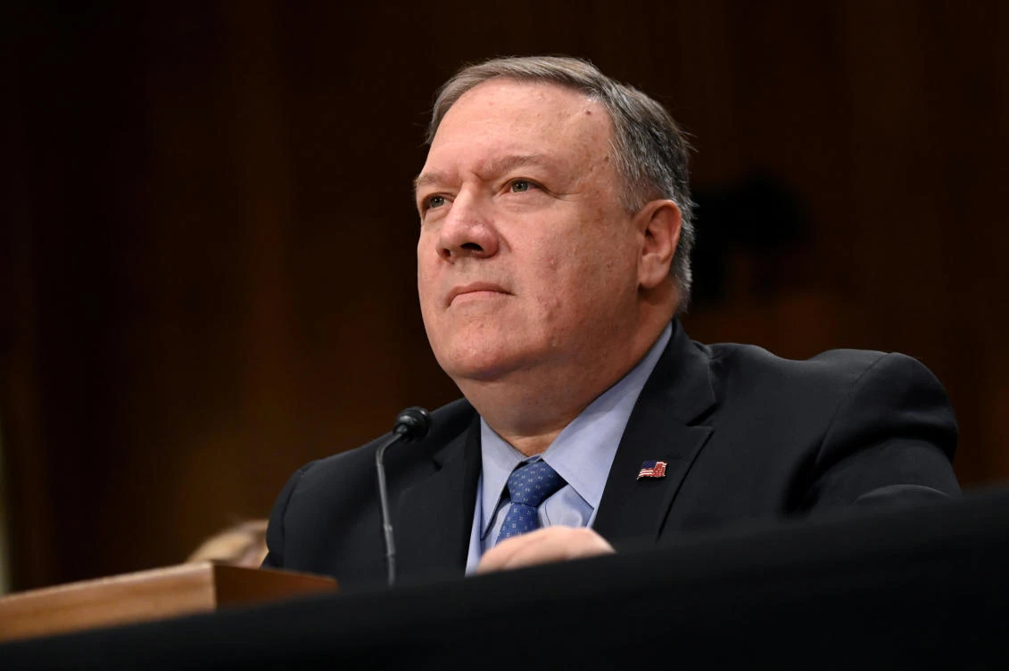 U.S. Secretary of State Mike Pompeo testifies before a Senate foreign Relations Committee hearing on the State Department budget request in Washington, U.S. April 10, 2019. (Reuters)
