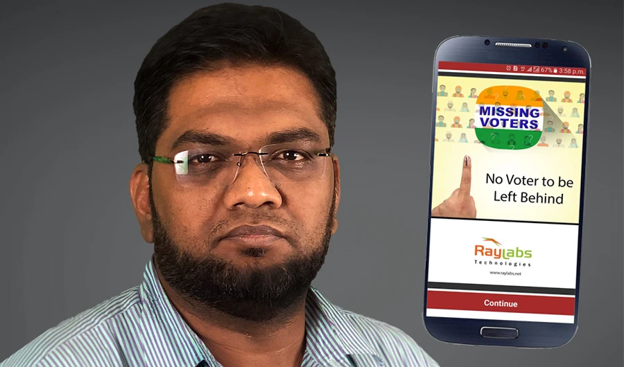 Syed Khalid Saifullah's Missing Voter app allows voters to check if their name is on the electorate list. (Photo/Supplied)