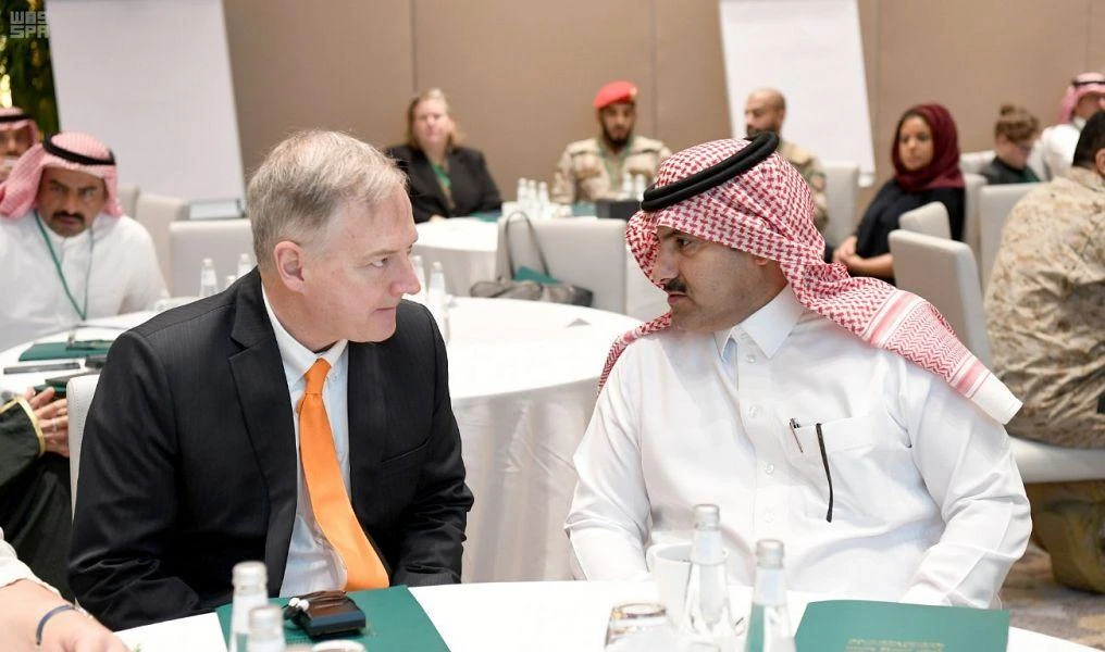 Participants attending the Yemen ‘stability workshop’ in Riyadh on Wednesday.(SPA)