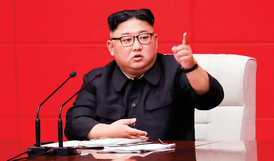We must advance the socialist construction to a high level of self-reliance that fits our circumstances and state, said Kim Jong Un. (AP)