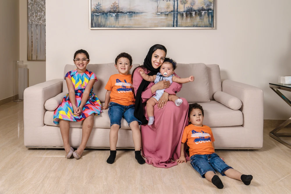 Jana Yamani and her children. (AN photo by Ziyad Alarfaj)