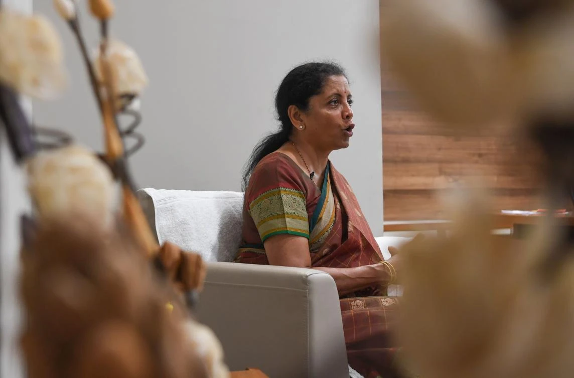 Indian Defense Minister Nirmala Sitharaman said India is hopeful it will avoid US sanctions over its purchase of Russia’s S-400 missile system. (AFP)