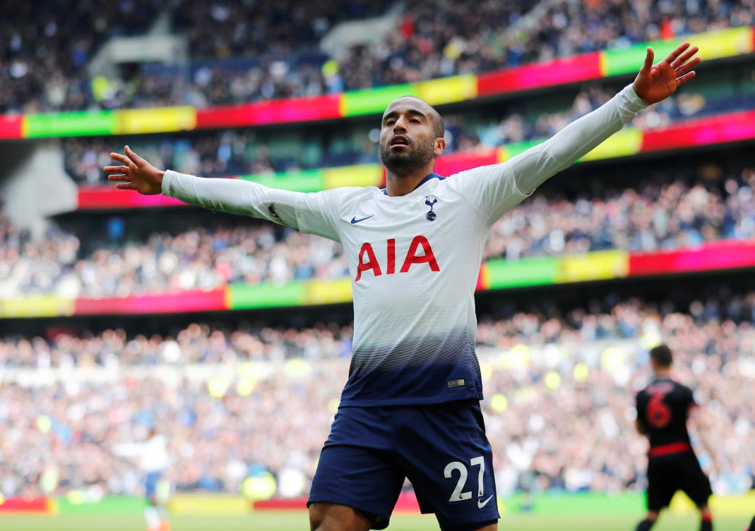 No Harry Kane? No problem as Lucas Moura treble against Huddersfield fires Spurs into third