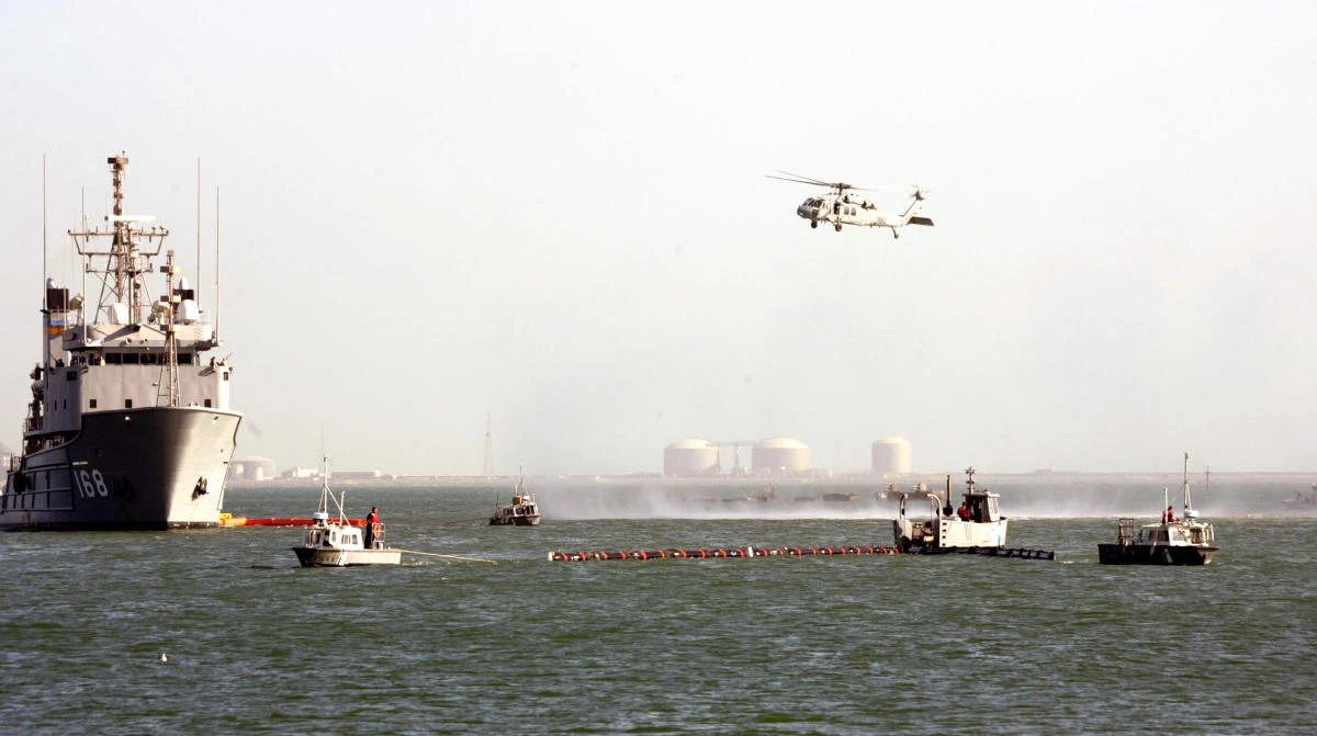 US, France, UK navies hold Arabian Gulf mine drills off coast of Bahrain