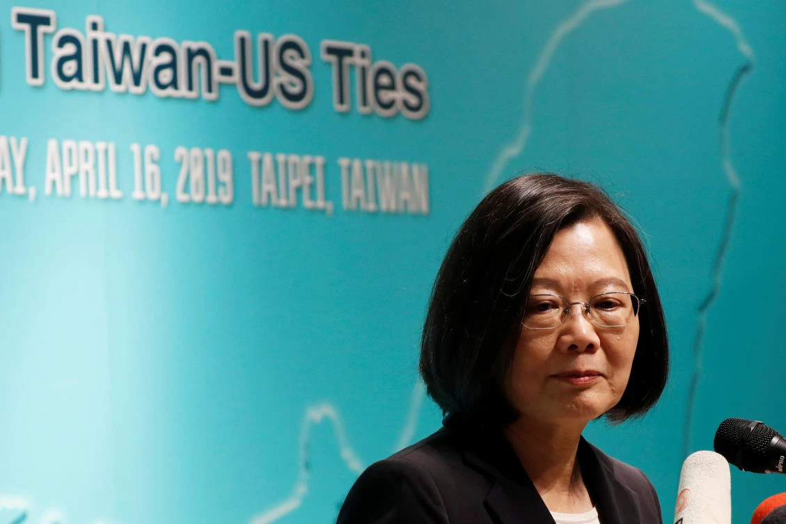 President Tsai Ing-wen said on Tuesday that Taiwan ‘will not make any compromise on our territory for even one inch.’ (Reuters)