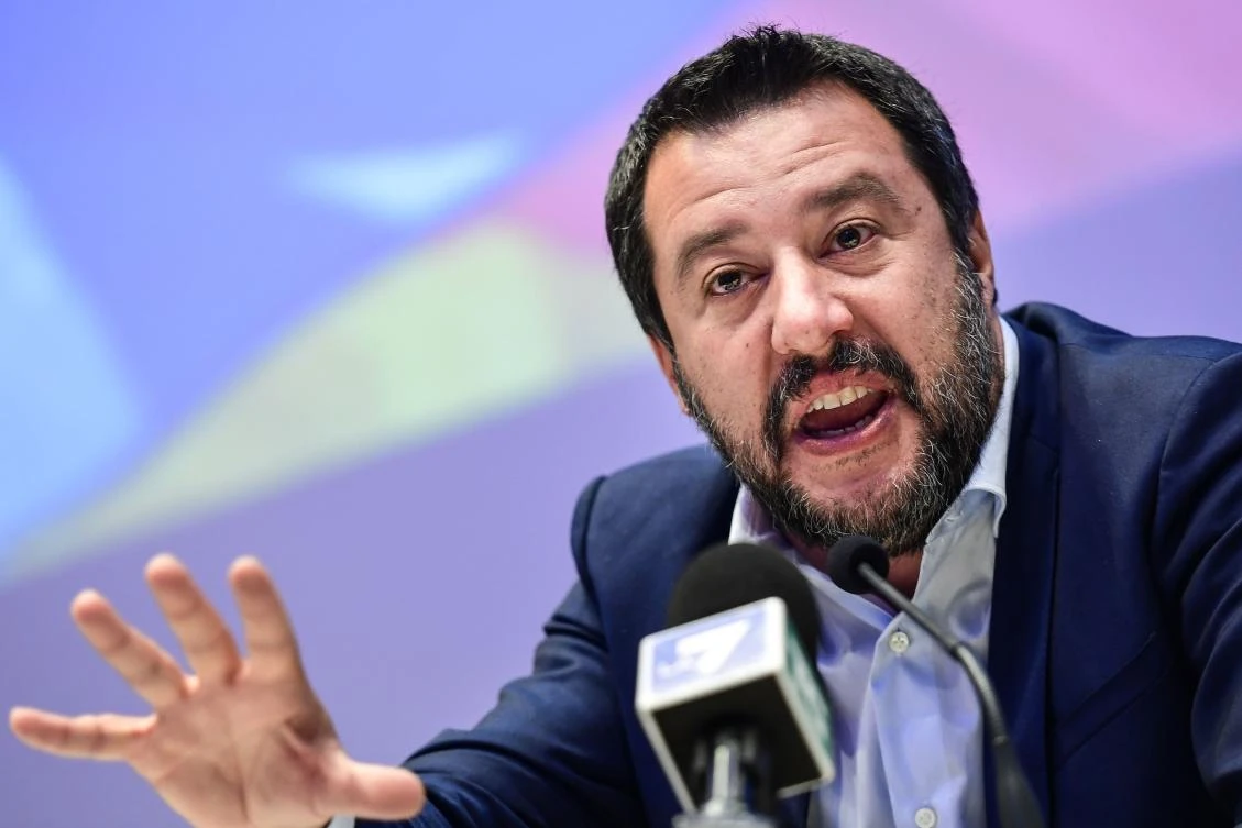 Matteo Salvini is the leader of the anti-immigrant League party. (File/AFP)