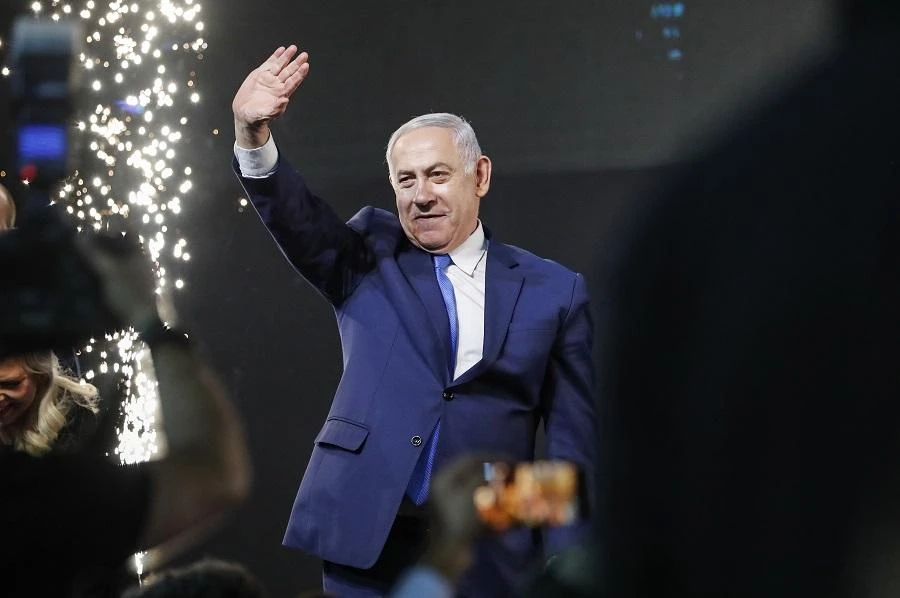 Netanyahu received the support of 65 of 120 parliament members to remain prime minister. (File/AFP)