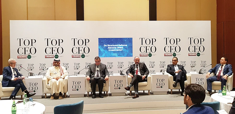 The prime panel discussion brought together five CEOs who explored methods to create future-proof strategies in a tough geopolitical and economic climate.