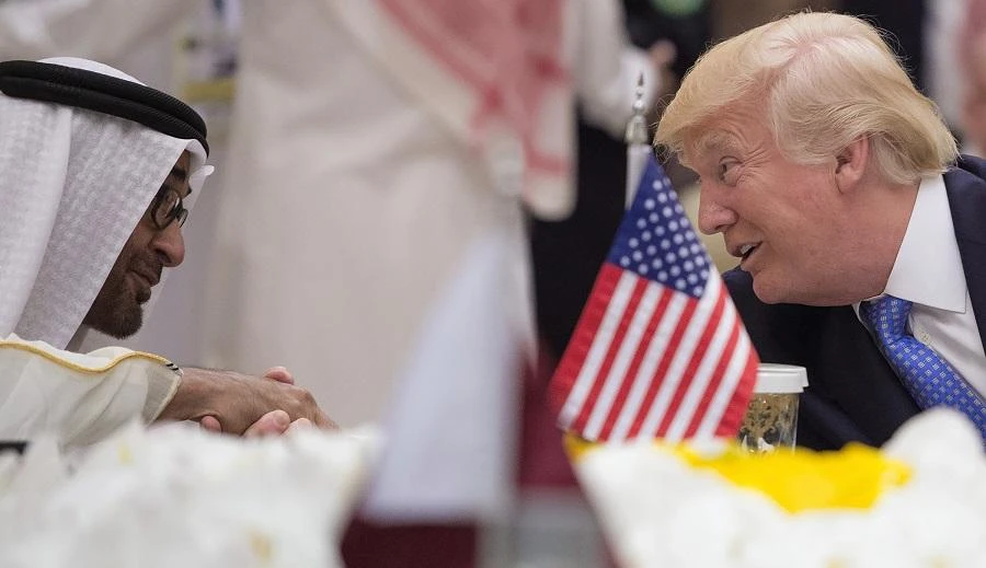The two leaders talked about the relationship of both the US and the UAE. (File/AFP)