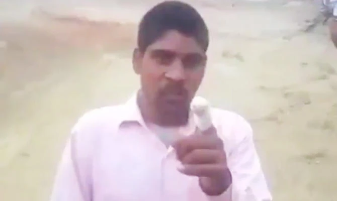 Indian man amputates finger after voting for wrong party