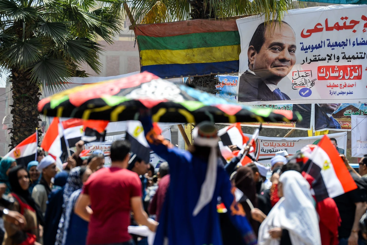 Egyptians were voting on Saturday in a referendum that aims to cement the rule of President Abdel Fattah El-Sisi. (AFP)