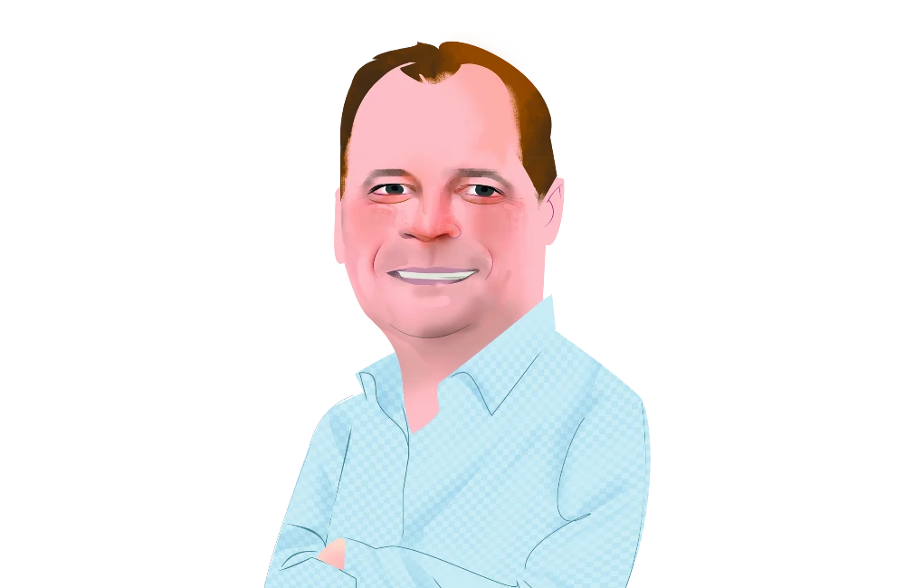 Matthew Benson, a partner covering the Middle East and North Africa at auditing and consulting firm EY. (Illustration: Luis Grañena)