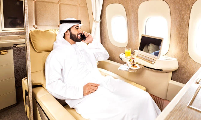 Emirates will be operating its latest Boeing 777-300ER aircraft fitted with the ‘game changer’ first class suites from Dubai to Riyadh and Kuwait.