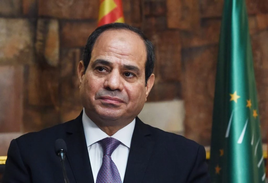 Abdel-Fattah El-Sisi, above, was re-elected for a second four-year term last year. (AFP/File)