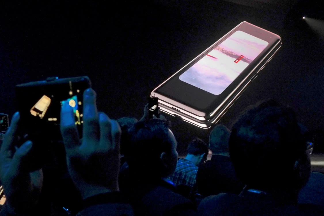 Samsung was scheduled to release the foldable device in the US on April 26. (Reuters)