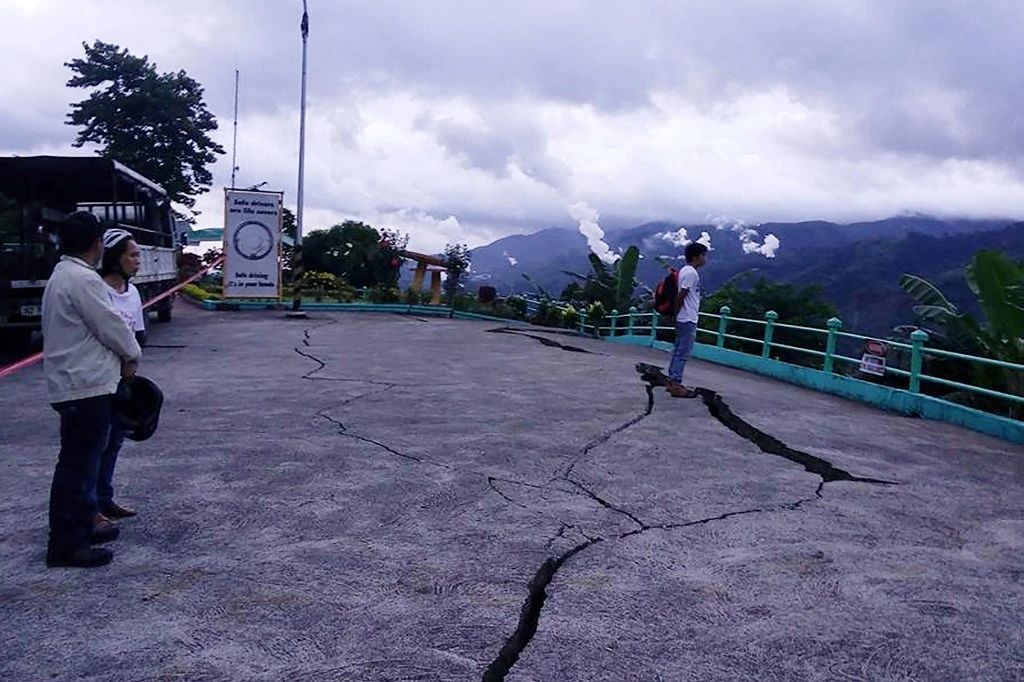 The 6.3 magnitude quake that hit southern Philippines comes after a 6.3-magnitude quake hit a day earlier, causing considerable damage, above. (AFP)