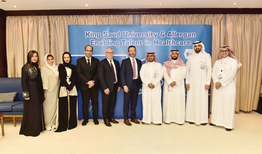 Global biopharmaceutical company Allergan signed an agreement with King Saud University for a student-exchange program.